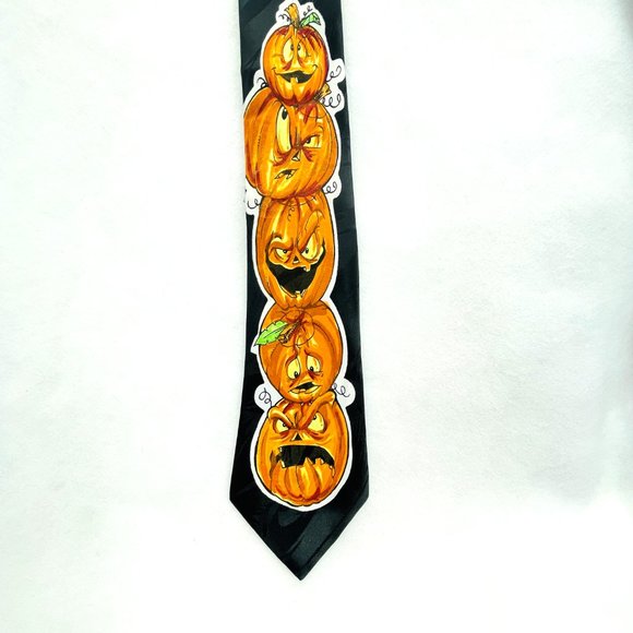 Brothers Handmade 100% Polyester Halloween Jack O Lanters/Pumpkins Korea L58" - Picture 10 of 14